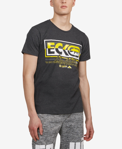 Ecko Unltd Men's Big And Tall Broadband Graphic T-shirt In Gray