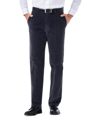 Haggar Men's Classic-fit Stretch Corduroy Pants In Dusk