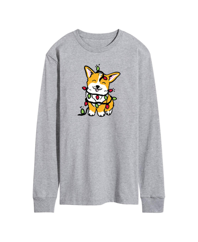 Airwaves Men's Corgi Lights Long Sleeve T-shirt In Gray