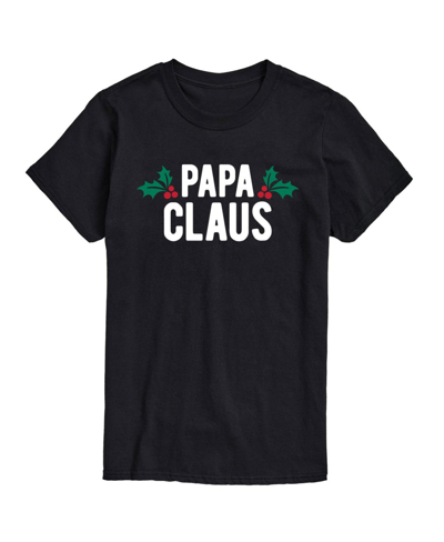 Airwaves Men's Papa Claus Short Sleeve T-shirt In Black