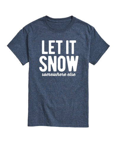 Airwaves Men's Let It Snow Short Sleeve T-shirt In Blue