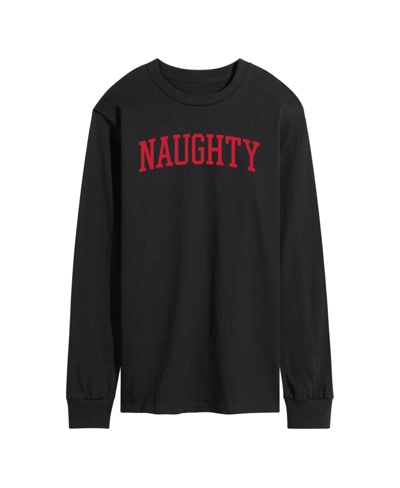 Airwaves Men's Naughty Long Sleeve T-shirt In Black