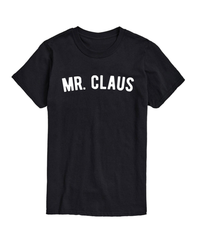 Airwaves Men's Mr Claus Short Sleeve T-shirt In Black