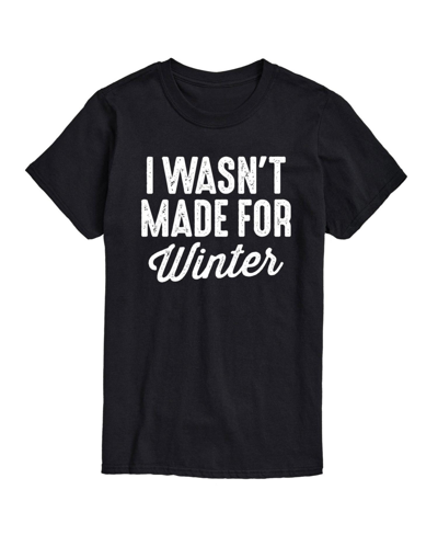 Airwaves Men's Wasn't Made For Winter Short Sleeve T-shirt In Black