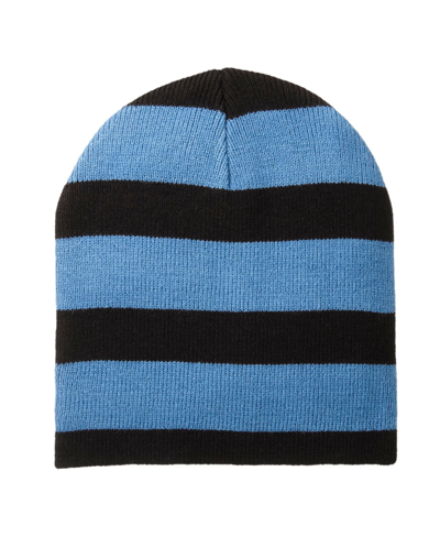 Isotoner Signature Men's Water-repellent Stripe Beanie In Black