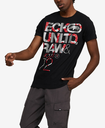 Ecko Unltd Men's Odds In Favor Graphic T-shirt In Black