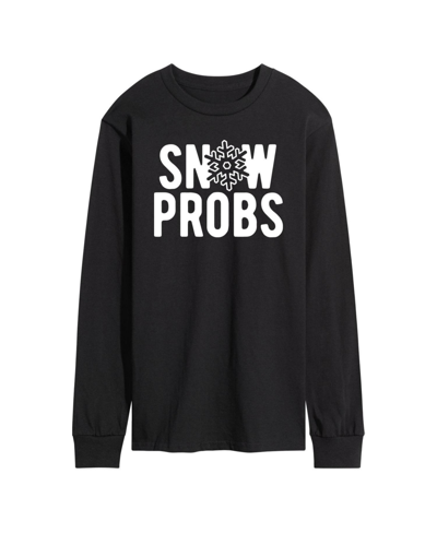 Airwaves Men's Snow Probs Long Sleeve T-shirt In Black