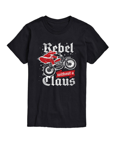 Airwaves Men's Rebel Without A Claus Short Sleeve T-shirt In Black