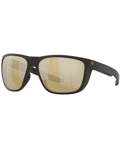 Costa Del Mar Men's Ferg 59 Polarized Sunglasses, Frg 11 Ossp In Matte Black