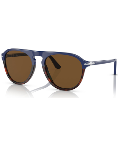 Persol Unisex Polarized Sunglasses, 0po3302s11785755w In Blue