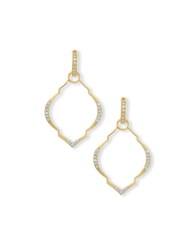 Jude Frances Casablanca Moroccan Diamond & 18k Yellow Gold Earring Charm Frames