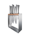 CUISINE::PRO DAMASHIRO KINZOKU KNIFE BLOCK SET, 7 PIECE