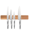 CUISINE::PRO ID3 15.5" MAGNETIC ACACIA WOOD WALL MOUNTED KNIFE HOLDER