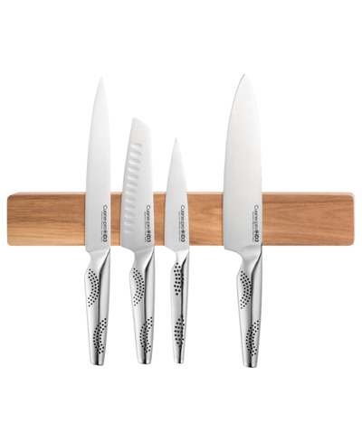 Cuisine::pro Id3 15.5" Magnetic Acacia Wood Wall Mounted Knife Holder