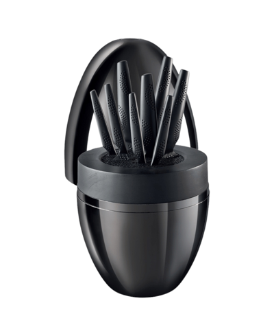 Cuisine::pro Id3 9 Piece Black Samurai Egg Knife Block