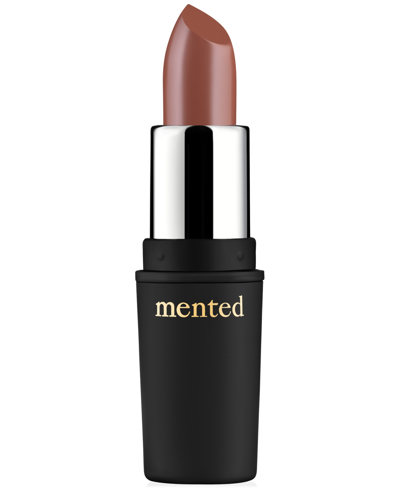 Mented Cosmetics Semi-matte Lipstick In Brand Nude- Cool Tan Brown With Pink