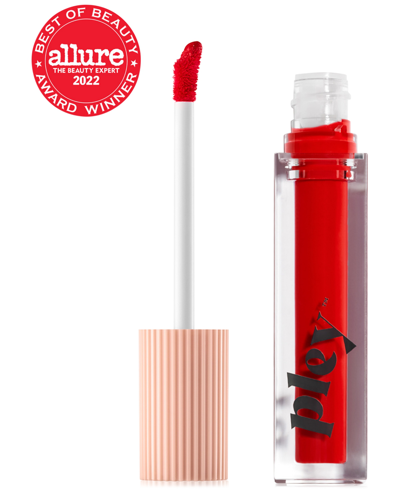 Pley Beauty Lust + Found Glossy Lip Lacquer In Josephine (full Color Red)