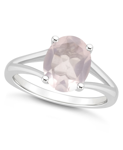 Macy's Women's Rose Quartz (2-1/2 Ct.t.w.) Ring In Sterling Silver