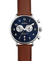 Shinola MEN'S 43MM CANFIELD CHRONOGRAPH WATCH,PROD191180044