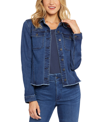 Nydj Frayed Denim Jacket In Rendezvous
