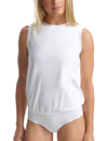 COMMANDO Essential Cotton Muscle Bodysuit in White