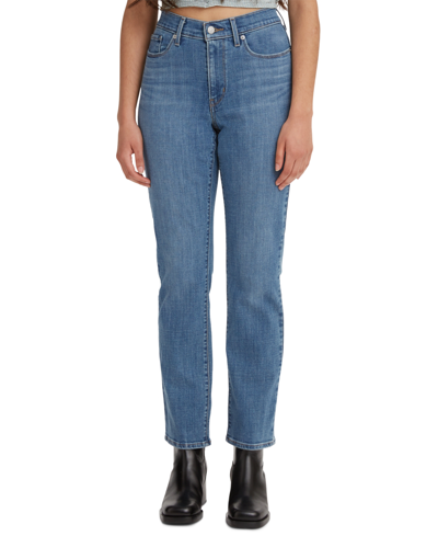 Levi's Women's Classic Mid Rise Straight-leg Jeans In Lapis Speed
