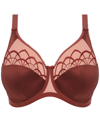 Elomi Cate Full Figure Underwire Lace Cup Bra El4030, Online Only In Dark Copper