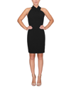 Rachel Rachel Roy Harland Crossover Halter Mini Dress In Black