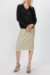 Goen J Lace Panel Layered Cardigan In Black