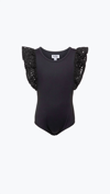 MIA Girls - Eyelet Bodysuit in Black