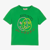 THE ANIMALS OBSERVATORY TEEN GREEN COTTON GRAPHIC T-SHIRT