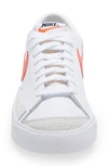 Nike Blazer Low '77 Sneaker In White/ Magic Ember/ Lime Ice