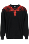 MARCELO BURLON COUNTY OF MILAN ICON WINGS COTTON AND CASHMERE SWEATER