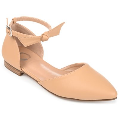Journee Collection Collection Women's Vielo Wide Width Flat In Brown
