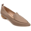 Journee Collection Collection Women's Maggs Wide Width Flat In Beige