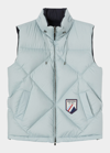 Loro Piana Silas Reversible Hooded Quilted Shell Down Gilet In B2u0 Bleached Blu