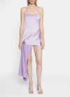 Jw Anderson Zip Detail Camisole Dress In Lilac