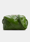 Bottega Veneta Small Intrecciato Napa Camera Crossbody Bag In Avocado-gold