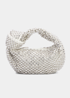 Bottega Veneta Jodie Crystal Top-handle Bag In White