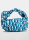 Bottega Veneta Jodie Crystal Top-handle Bag In Blue