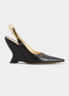 Bottega Veneta Slingback Pointed Pumps In Nero