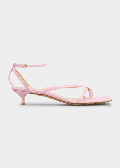 Bottega Veneta Stretch Multi-strap Leather Sandals In Pink
