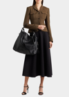 Polo Ralph Lauren Erica A-line Midi Skirt In Black