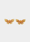 STÉFÈRE YELLOW GOLD YELLOW SAPPHIRE AND WHITE DIAMOND EARRINGS FROM THE BUTTERFLY COLLECTION