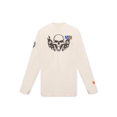 HERON PRESTON LOGO LONG SLEEVED T-SHIRT