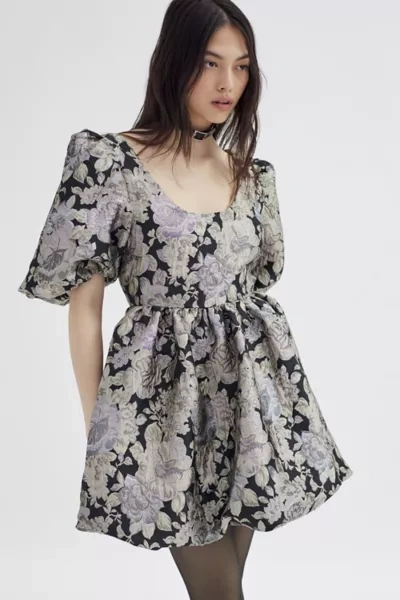 knee length dresses for ladies Pearl Knit Mini Dress 6 / Night Sky