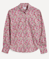 Liberty Poppy Forest Fitted Tana Lawn Cotton Shirt In Pink