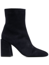FURLA BLOCK 80MM SUEDE ANKLE BOOTS