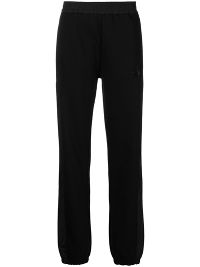 Moncler Logo-detail Track Trousers In Schwarz