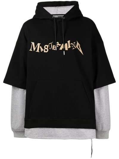 Mastermind Japan Layered Hoodie In Black